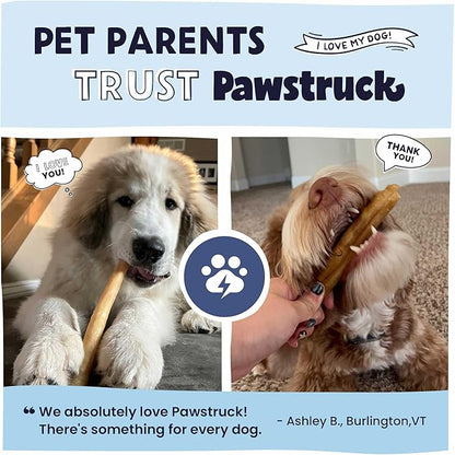 Pawstruck 2-in-1 Collagen Wrapped Jerky Natural Treats for Dogs - 5 Rings - Limited Ingredient Grain Free for Small, Medium, and Large Dogs
