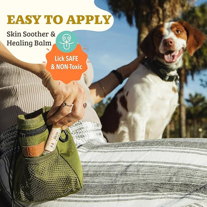 Natural Dog Company Skin Soother Bundle, (1) Dog Skin Wipes, 50 Count, (1) Travel Stick, 0.15 oz., Allergy and Itch Relief for Dogs, Dog Moisturizer for Dry Skin, Dog Lotion