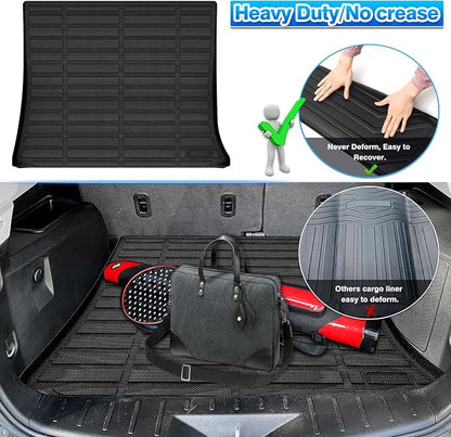 Cartist Custom Fit for Cargo Liner 2010-2017 Chevy Equinox/GMC Terrain All Weather Anti-Slip Rear Trunk Mat TPE Waterproof