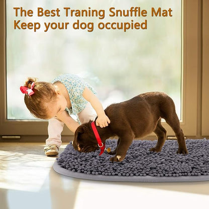 Rundik Snuffle Mat for Dogs, Interactive Puzzle Toys Feeding Games for Pets | 20'' x 28'' Sniff Mat for Boredom Helps Slow Eating and Keep Busy Encourages Natural Foraging Skills Stress Relief