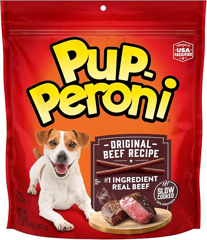 Pup-Peroni Dog Treats, Original Beef Flavor, 22.5 Ounce, Made with Real Beef