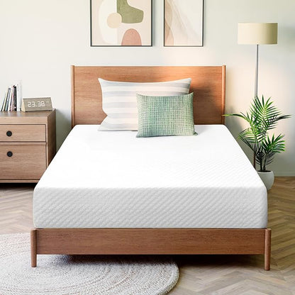 GAESTE 8 Inch Twin Cooling Gel Memory Foam Mattress for Cool Sleep Medium Firm CertiPUR-US Certified Foam, Mattress in a Box Pressure Relief Removable Cover No Fiberglass (Twin, 8 in)
