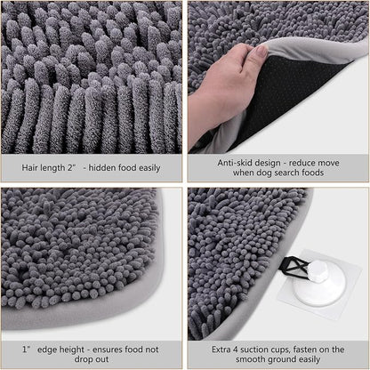 Rundik Snuffle Mat for Dogs, Interactive Puzzle Toys Feeding Games for Pets | 20'' x 28'' Sniff Mat for Boredom Helps Slow Eating and Keep Busy Encourages Natural Foraging Skills Stress Relief