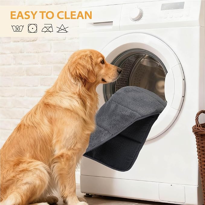 Dog Crate Pad for X Large Dog - 41x27 Memory Foam Dog Bed, Washable & Anti-Slip Dog Bed Mat, Ultra Soft Kennel Pad for Dogs Cozy Sleeping Mat, Grey