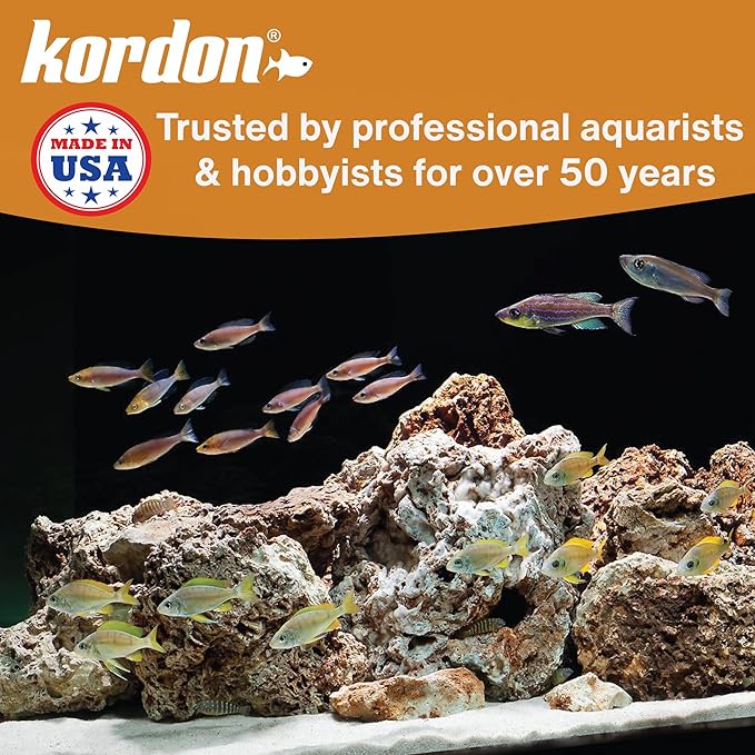 Kordon AmQuel Plus Aquarium Water Conditioner - Instantly Detoxifies Ammonia, Nitrite, Nitrate, and Chlorine Remover for Freshwater & Saltwater Aquariums, 16 Ounces