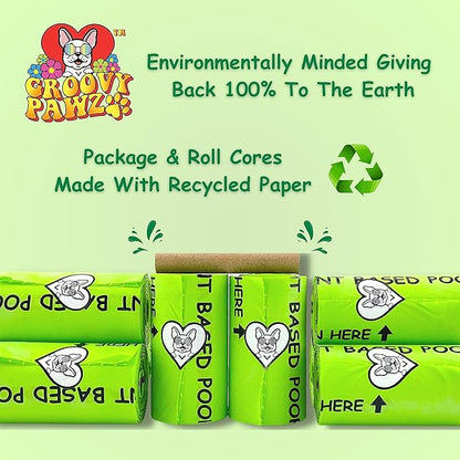 Certified Compostable Dog Poop Bags, 120 Count, Plant Based, Eco Friendly, Extra Strong, Leakproof, No Odor, Pet Supplies