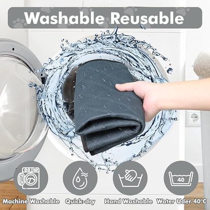 Persure Dog Cat Pet Playpen Puppy Crate Cage for Indoor Outdoor Travel | Nursing Rest Zone Recovering Pet Quarantine Room Portable Pop Up Easy to Set up lightweight Bag(Dark Grey with Pad, Large)