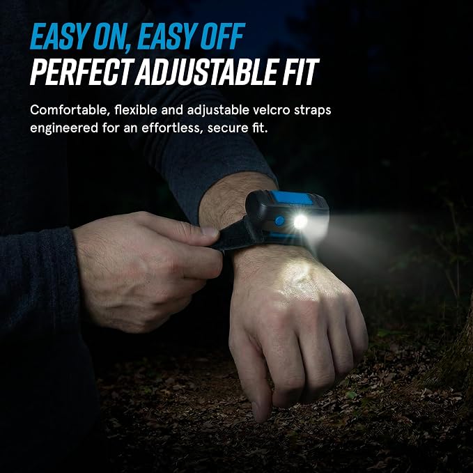 noxgear LightHound Light Up Reflective Dog Harness and Wrist Light, Medium | 360° Light Up Reflective Dog Harness, 8 Colors & 6 Modes, USB Rechargeable, Adjustable, Rainproof, LED Fiber Optic