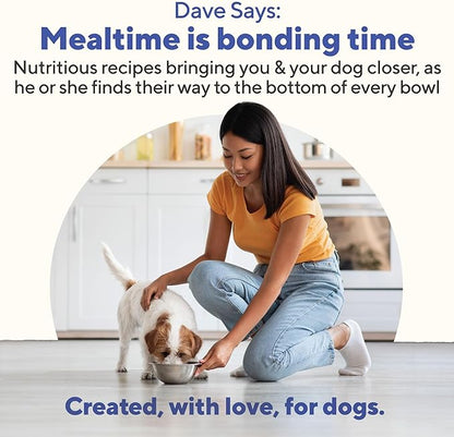 Dave’s Dog Food Grain Free Dog Food Wet (Pork & Sweet Potato in Broth), Made in Canada Naturally Healthy Canned Topper, Gluten Free, 13.2 oz (12 Pack)