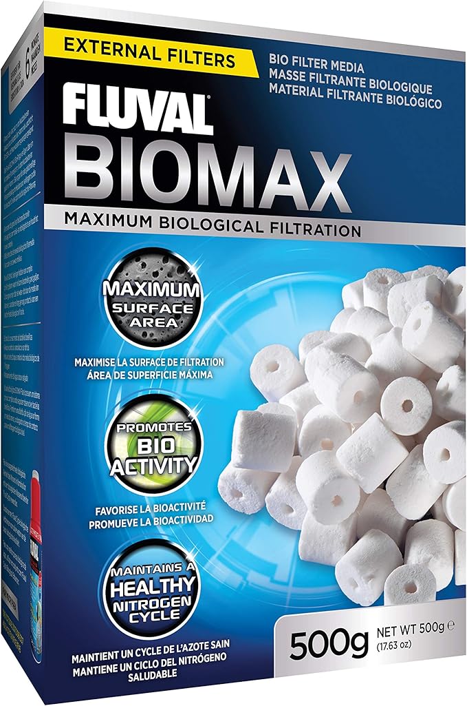 Fluval BioMax Biological Material Remover, 500 g - Biological Filter Media for Aquariums