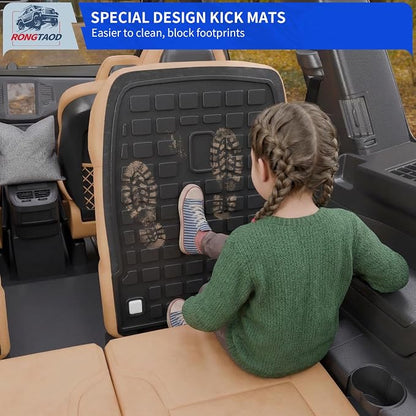 Rongtaod Floor Mats Compatible with 2020-2025 Hyundai Palisade 7 Seats Cargo Mat 2nd&3rd Row Kick Mat 2024 Palisade Accessories (2nd Row Backrest Mat+Trunk Mat with Backrest Mat+Floor Mats)