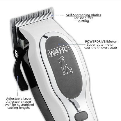Wahl USA Pet-Pro Corded Clipper & Battery Trimmer Pet Grooming Combo Kit for Dogs with Light to Thick Coats, The Brand Used by Professionals - Model 9284