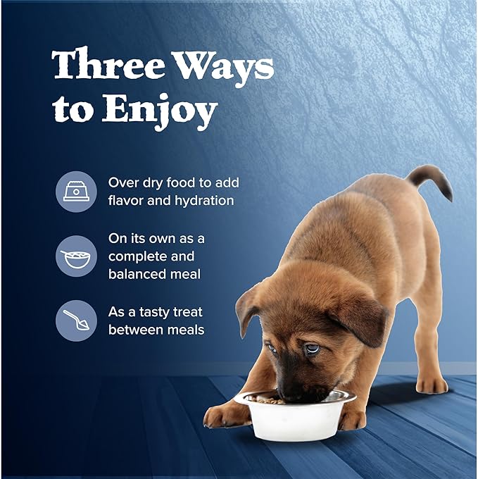 Blue Buffalo Wilderness Natural High-Protein & Grain-Free Wet Food for Puppies, Turkey & Chicken, 12.5-oz. Cans, 12 Count
