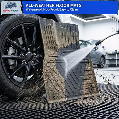 Rongtaod Floor Mats Compatible with 2020-2025 Hyundai Palisade 7 Seats Cargo Mat 2nd&3rd Row Kick Mat 2024 Palisade Accessories (2nd Row Backrest Mat+Trunk Mat with Backrest Mat+Floor Mats)