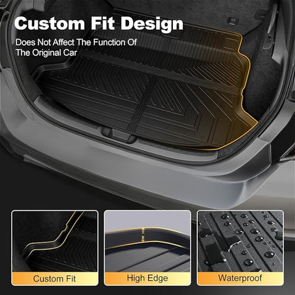 Trunk Mat Fit for 2022-2026 Honda Civic Hatchback Sport/EX-L/LX - AOMSAZTO Cargo Liner TPE Trunk Liner Cargo Mat Replacement for 11th Gen Honda Civic Accessories Black (Not for Hybrid/Sport Touring)