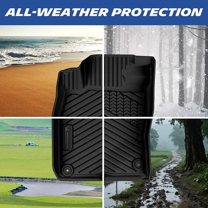 Michelin Vehicle Mats, Premier Series All-Weather TPE Custom Fit Liner for Honda Civic Sedan Hatchback Si (Include Sport) 2022-2026/Acura Integra 2023-2026 Floor Mats(3 Piece), Not Fit Hybrid