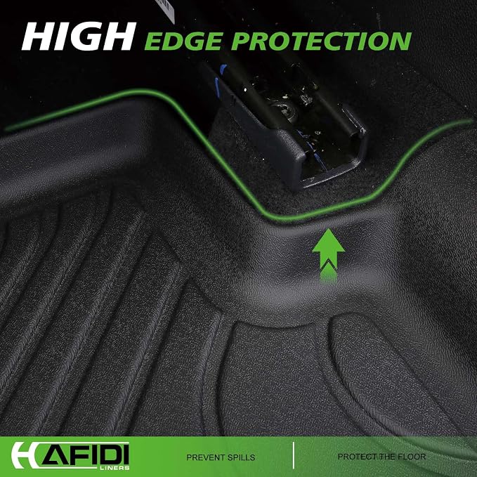 HAFIDI® Floor Mats & Cargo Liner Set Fit for 2019-2025 2026 Chevy Blazer Gas Only (Not for EV & Trailblazer) All Weather Protection TPE Anti-Slip Automotive Floor Liners Blazer Accessories - Black