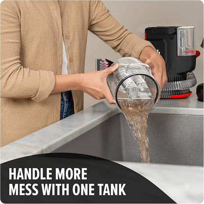 Dirt Devil Portable Spot Cleaner Machine for Carpet and Upholstery, Powerful Suction Spot Cleaning Machine with Versatile Tools, Pair with Dirt Devil Portable Spot Cleaner Solution
