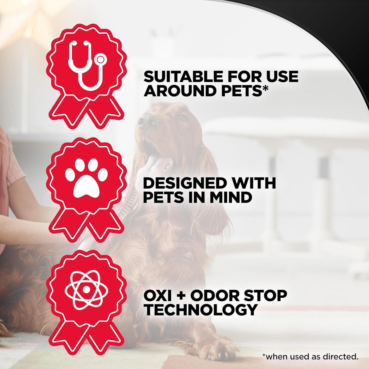 Resolve Ultra Pet Odor and Stain Remover Spray – Carpet Cleaner for Cat and Dog Urine and Poop, 32oz