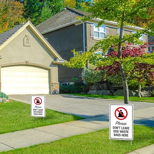No Pets Allowed in Athletic Field Areas Double Sided 9x12 Inches, Corrugated Plastic with Metal H Stake, Made in USA