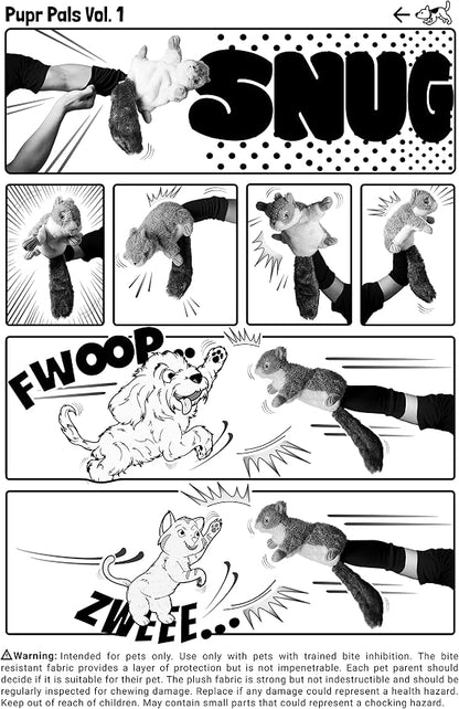 Milunova Pupr Pals Dog Toy Puppet with Tough Padding for Safe Interactive Play, Protection to Stop Puppy Biting Hands; for Boredom-Busting Training and Exercise