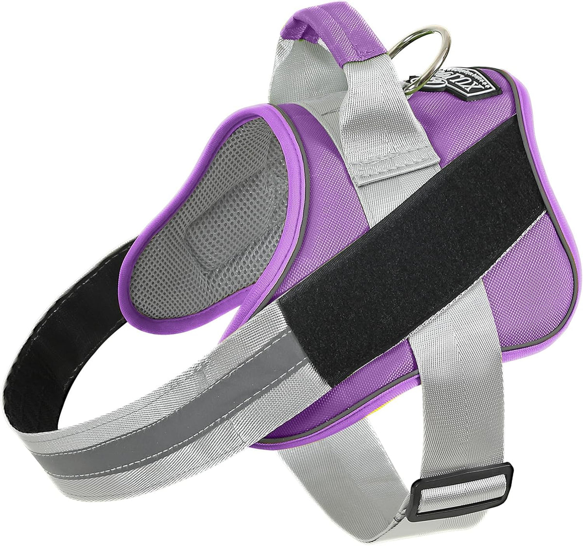 Bolux Dog Harness, No-Pull Reflective Dog Vest, Breathable Adjustable Pet Harness with Handle for Outdoor Walking - No More Pulling, Tugging or Choking (Lavender, Large (Pack of 1))