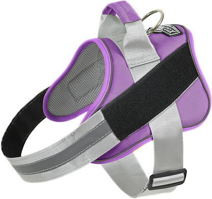 Bolux Dog Harness, No-Pull Reflective Dog Vest, Breathable Adjustable Pet Harness with Handle for Outdoor Walking - No More Pulling, Tugging or Choking (Lavender, Medium (Pack of 1))