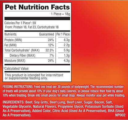 Pup-Peroni Dog Treats, Original Bacon Flavor, 22.5 Ounce, Made with Real Bacon