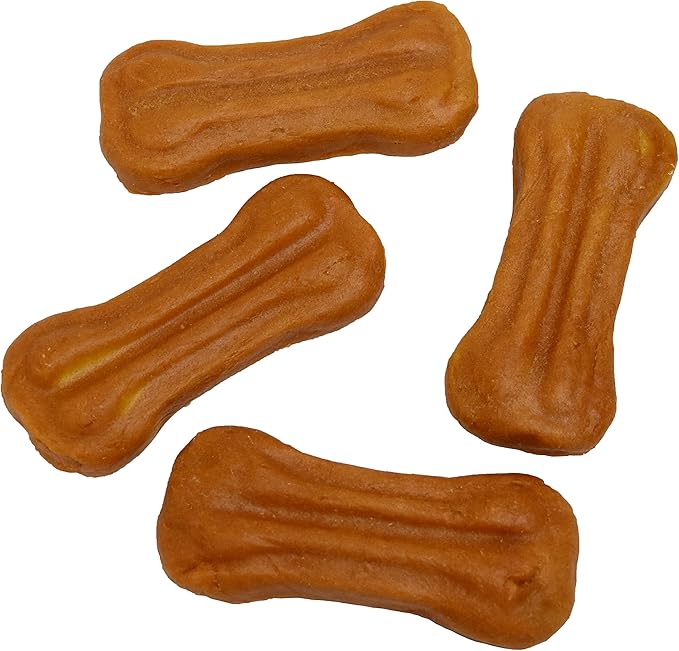 Ultra Chewy Turkey Tendon Pressed Bones for Dogs - Premium All-Natural, Hypoallergenic, Long-Lasting Dog Chew Treat, Easy to Digest, Ingredient Sourced from USA (4 Inches - 4 Pack)