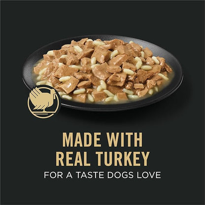 Purina Pro Plan Weight Management Wet Dog Food Turkey and Rice Entree in Gravy - (Pack of 12) 13 oz. Cans