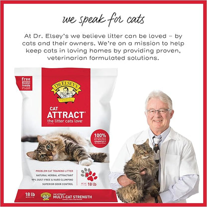 Dr. Elsey's® Cat Attract® Clumping Clay Cat Litter 18-lb. Bag