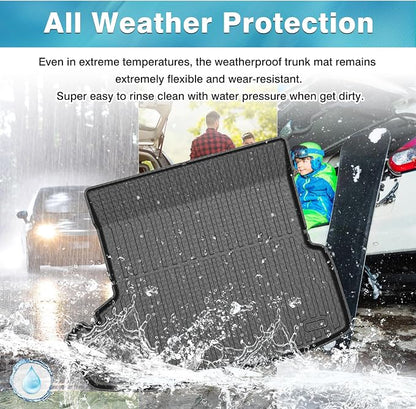 Mixsuper Custom Fit Cargo Liner for 2021-2025 Tesla Model S Long Range/Plaid All Weather Trunk Liner Rear Cargo Mat Black (Not Fit 2012-2020 Model S)