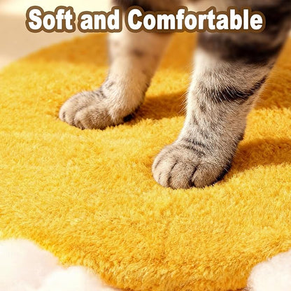 Bee Cat Scratching Post, 36" Tall Cat Scratcher for Indoor Cats - Modern Sisal Scratch Post with Dangling Ball & Plush Toys for Kittens and Adult Cats