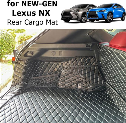 Cargo Mat for 2022-2026 New Lexus NX250 NX350 NX350H Trunk Mat ＆ Rear Backrest Mat Cargo Liners Lexus NX All Weather Waterproof Accessories
