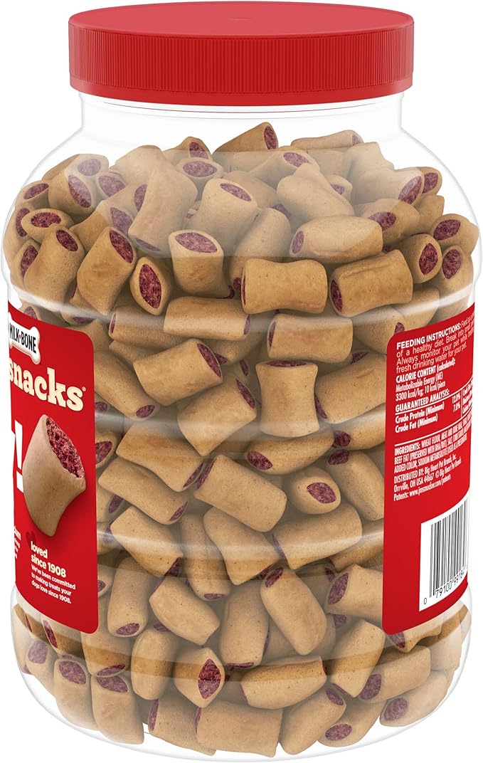 Milk-Bone MaroSnacks Bacon Flavor Small Dog Treats With Bone Marrow, 40 Ounces (Pack of 2) (Packaging Design May Vary)