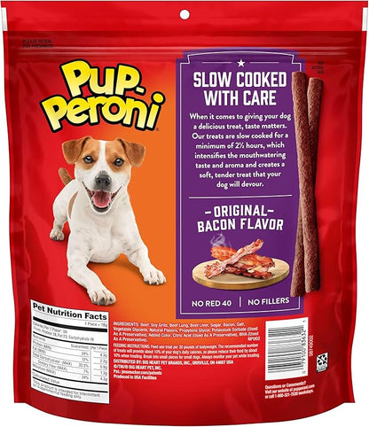 Pup-Peroni Dog Treats, Original Bacon Flavor, 22.5 Ounce, Made with Real Bacon