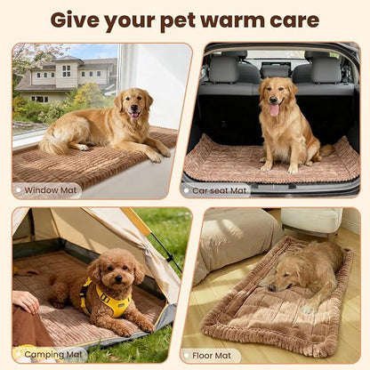 Couch Cover for Dogs Washable, Non-Slip Pet Couch Covers for Sofa, Fuzzy Dog Couch Cover Blanket Thick, Soft, Plush for Furniture Protector (Coffee, 27.6" x 47.2"/70 x 120cm)