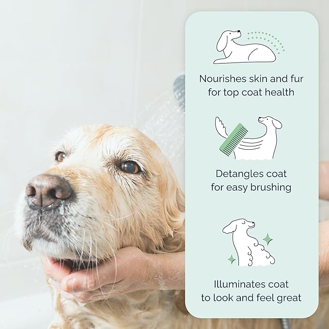 Hepper Pet Conditioner and Moisturiser - Scented Dog Conditioner & Detangler. Perfect for Long Hair, Short Hair, Dry Skin, Shedding Control, Allergies, and Puppy Coats! Cucumber and Aloe Scented.