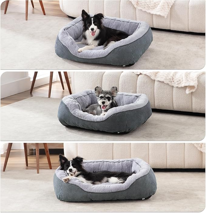 Dog Bed Medium Size, Orthopedic Warming Soft Calming Sleeping Durable with Anti-Slip Bottom