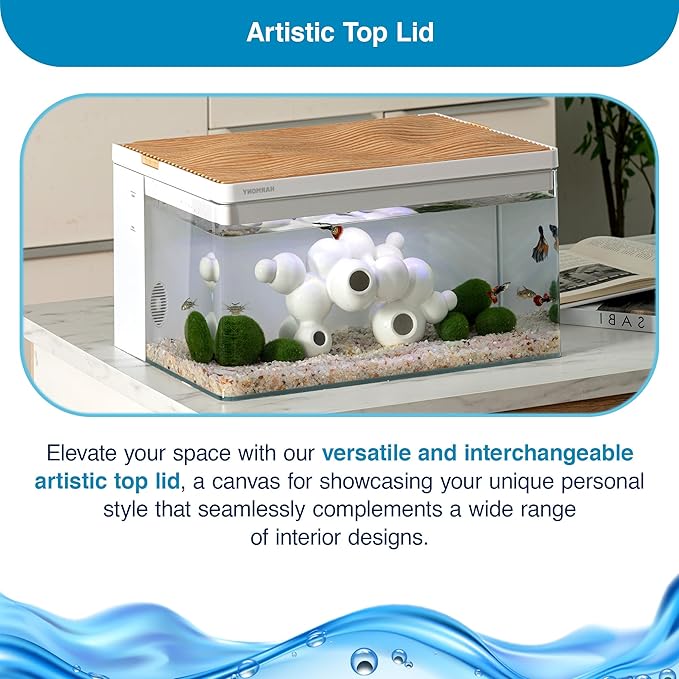 Cedar Wood Grain Top Lid for Clairnara Harmony Aquatic Tank