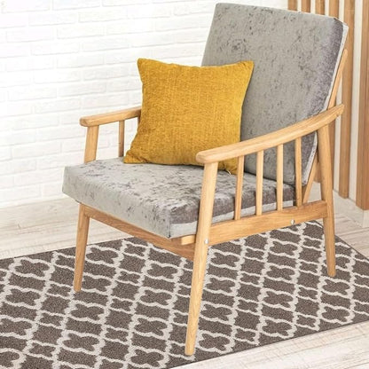 U'Artlines Extra Long Runner Rug for Hallway 2'8" x 12' Non Slip Kitchen Floor Carpet Runners Brown Geometric Pattern Machine Washable Area Rug for Entryway Bathroom
