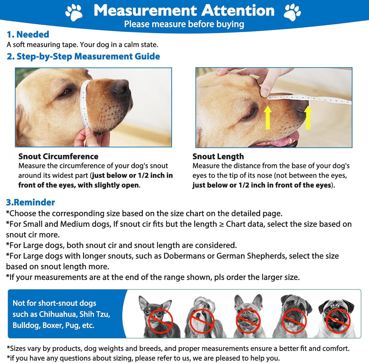 Mayerzon Dog Muzzle, Breathable Basket Muzzles for Small, Medium, Large and X-Large Aggressive Dogs Beagle German Shepherd Doberman, Cage Mouth Guard Stop Biting Chewing for Grooming Training