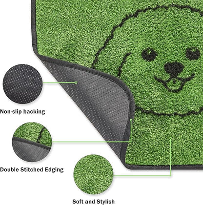 Reusable Puppy Pads , Washable Pee Pads for Dogs 48" x 30" 2 Pack | Super Absorbent & Leakproof Potty Training Pads, Plush Grass-Look With Non-Slip Backing For Crates, Playpens & Small Pets