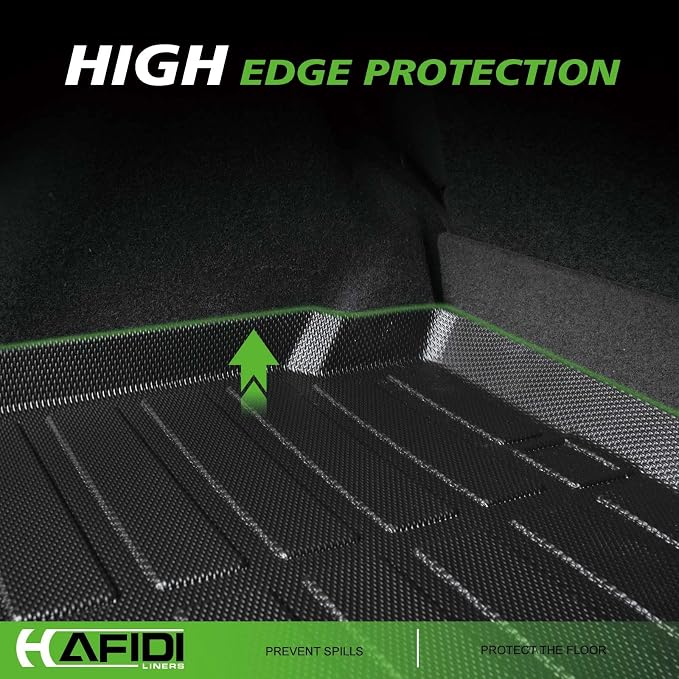 HAFIDI® Floor Mats & Cargo Liner Set Fit for 2021-2026 Hyundai Elantra & Elantra N (Not for Hybrird) All Weather TPE Anti-Slip Car Full Set Floor Liners Custom Accessories - Black