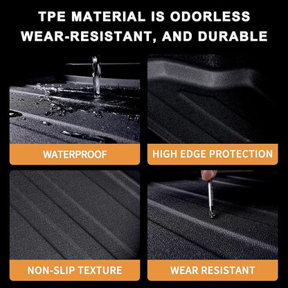 Floor Mats for 2023-2025 2026 Kia Sportage (Only Fit Gas) & Cargo Mat & Backrest Mat. TPE All Weather Protection Floor Liners with Cargo Liner Covering The Backrest Full Set Accessories