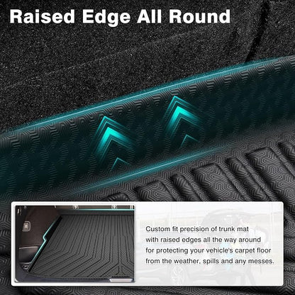 Mixsuper Cargo Liner Custom Fit for 2019-2025 Honda Passport All Weather Trunk Liner Anti-Slip Rear Cargo Mat Black