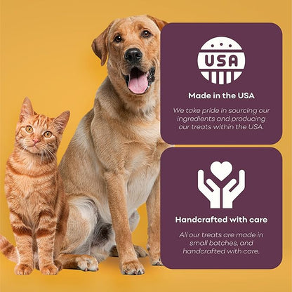 Skona PetFood Beef Liver Jerky Dog & Cat Treats, Single-Ingredient, High Protein Training Snacks, Natural & Healthy, USA Made, Supports Digestion, Energy & Shiny Coat, Rich in Nutrients, 4oz