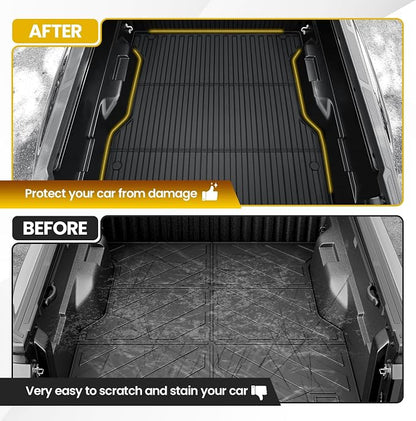Truck Bed Mat for Toyota Tacoma 5FT 2024 2025 2026, All Weather Bed Liner for Tacoma Accessories, Heavy Duty Bed Mats, Car Accessories