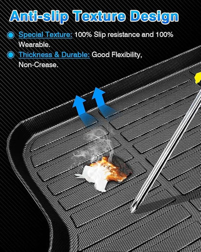 Cartist Cargo Liner Fits for Toyota Corolla Sedan & Corolla Hybrid 2020-2024 (Not for Corolla Cross & Hatchback) All Weather Trunk Mat Durable 3D Upgrade Anti-Slip Rear Cargo Mat Trunk Liner Black