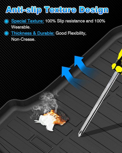 Cartist Cargo Mat Compatible with Chevy Blazer 2019-2024 2025 2026 Accessories Trunk Mat TPE All Weather Anti-Slip Odorless Cargo Liner for Blazer Accessories